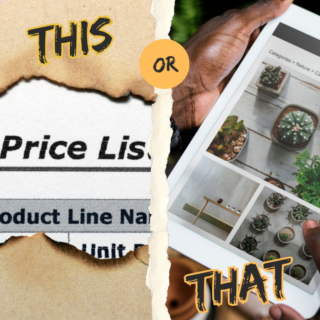 Structured product digital catalogue